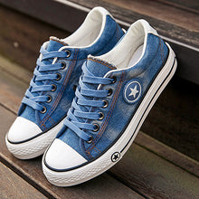 Load image into Gallery viewer, Denim Sneakers : Captain America
